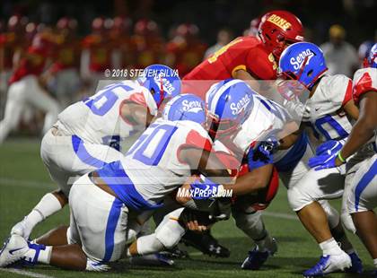 Thumbnail 2 in Cathedral Catholic vs. Serra Gardena (Honor Bowl) photogallery.