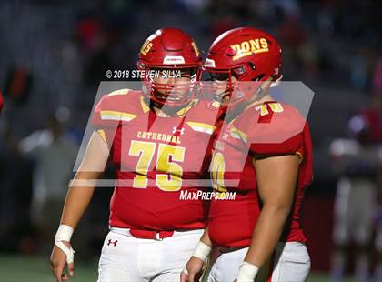 Thumbnail 1 in Cathedral Catholic vs. Serra Gardena (Honor Bowl) photogallery.