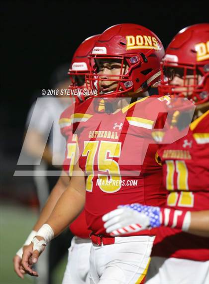 Thumbnail 2 in Cathedral Catholic vs. Serra Gardena (Honor Bowl) photogallery.