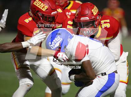 Thumbnail 1 in Cathedral Catholic vs. Serra Gardena (Honor Bowl) photogallery.