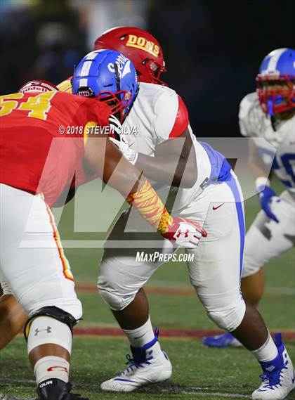 Thumbnail 2 in Cathedral Catholic vs. Serra Gardena (Honor Bowl) photogallery.