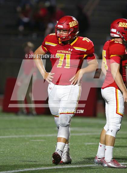 Thumbnail 2 in Cathedral Catholic vs. Serra Gardena (Honor Bowl) photogallery.