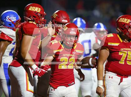 Thumbnail 2 in Cathedral Catholic vs. Serra Gardena (Honor Bowl) photogallery.