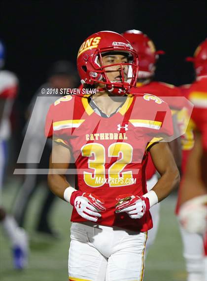 Thumbnail 3 in Cathedral Catholic vs. Serra Gardena (Honor Bowl) photogallery.