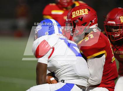 Thumbnail 2 in Cathedral Catholic vs. Serra Gardena (Honor Bowl) photogallery.