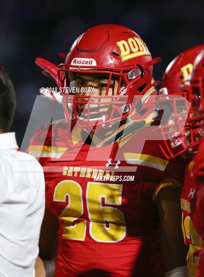 Thumbnail 2 in Cathedral Catholic vs. Serra Gardena (Honor Bowl) photogallery.