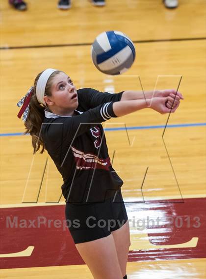 Thumbnail 2 in Central Catholic vs Greely (2013 Volleyhall Classic) photogallery.