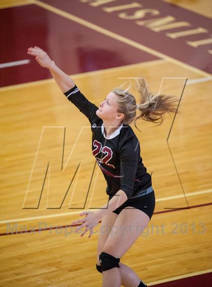 Thumbnail 3 in Central Catholic vs Greely (2013 Volleyhall Classic) photogallery.