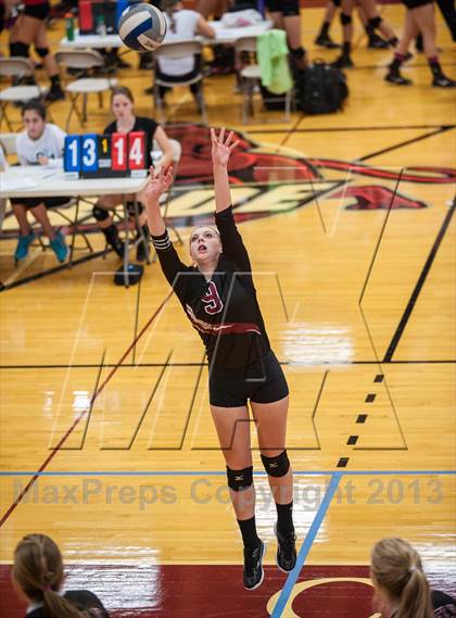 Thumbnail 3 in Central Catholic vs Greely (2013 Volleyhall Classic) photogallery.