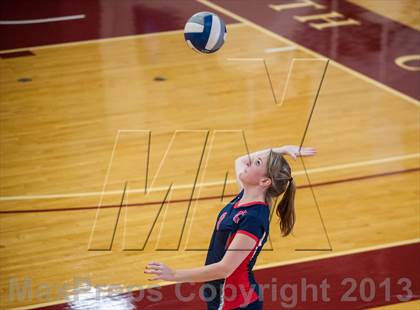 Thumbnail 2 in Central Catholic vs Greely (2013 Volleyhall Classic) photogallery.