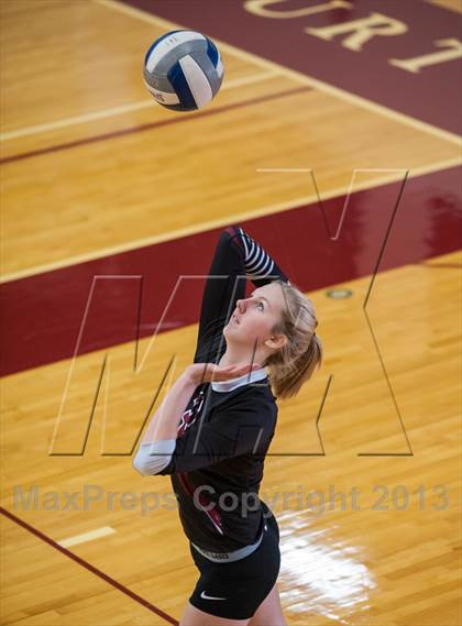 Thumbnail 1 in Central Catholic vs Greely (2013 Volleyhall Classic) photogallery.