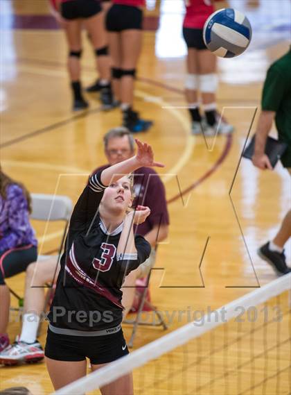 Thumbnail 3 in Central Catholic vs Greely (2013 Volleyhall Classic) photogallery.