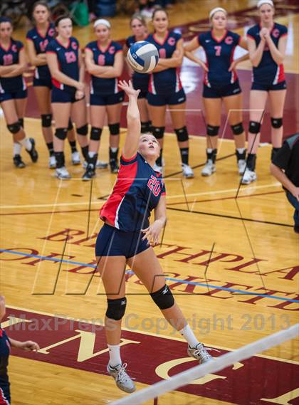 Thumbnail 1 in Central Catholic vs Greely (2013 Volleyhall Classic) photogallery.
