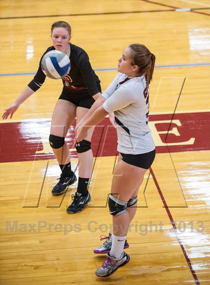 Thumbnail 3 in Central Catholic vs Greely (2013 Volleyhall Classic) photogallery.
