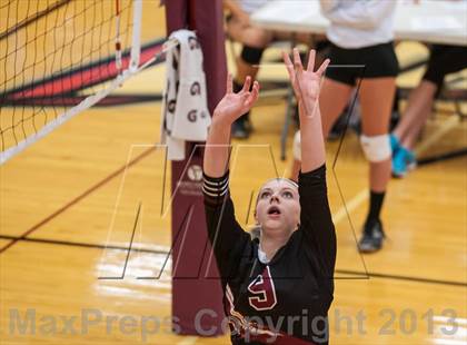 Thumbnail 1 in Central Catholic vs Greely (2013 Volleyhall Classic) photogallery.
