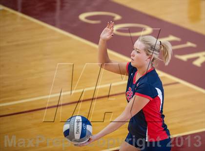 Thumbnail 2 in Central Catholic vs Greely (2013 Volleyhall Classic) photogallery.