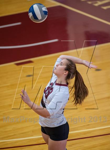 Thumbnail 3 in Central Catholic vs Greely (2013 Volleyhall Classic) photogallery.
