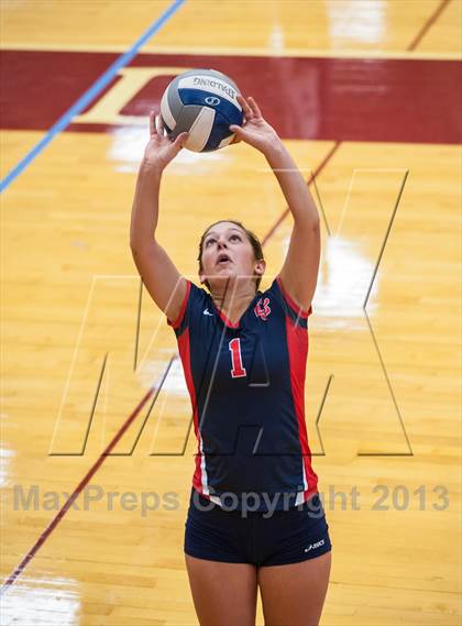 Thumbnail 1 in Central Catholic vs Greely (2013 Volleyhall Classic) photogallery.