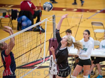 Thumbnail 3 in Central Catholic vs Greely (2013 Volleyhall Classic) photogallery.