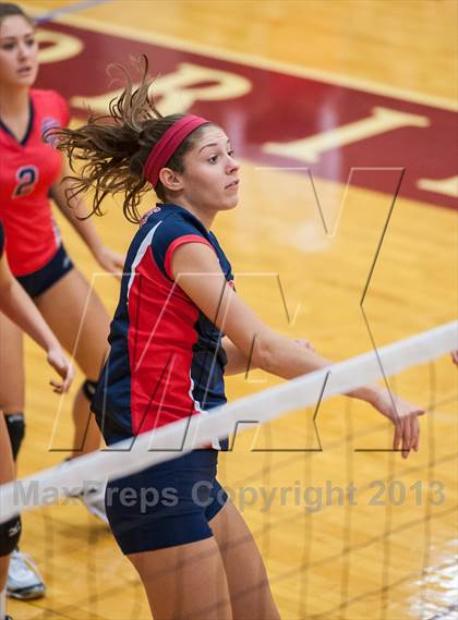 Thumbnail 2 in Central Catholic vs Greely (2013 Volleyhall Classic) photogallery.