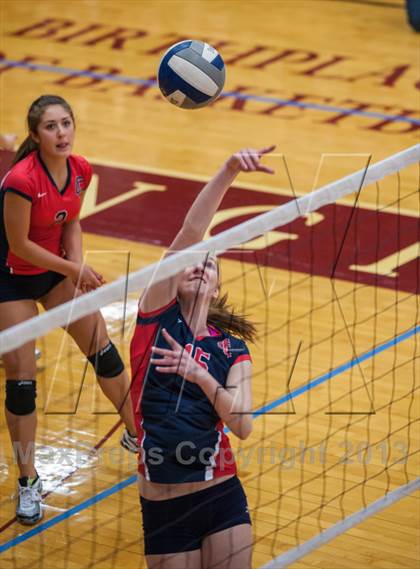 Thumbnail 3 in Central Catholic vs Greely (2013 Volleyhall Classic) photogallery.