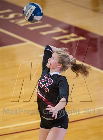 Thumbnail 3 in Central Catholic vs Greely (2013 Volleyhall Classic) photogallery.