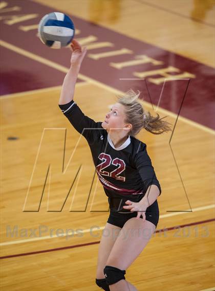 Thumbnail 2 in Central Catholic vs Greely (2013 Volleyhall Classic) photogallery.