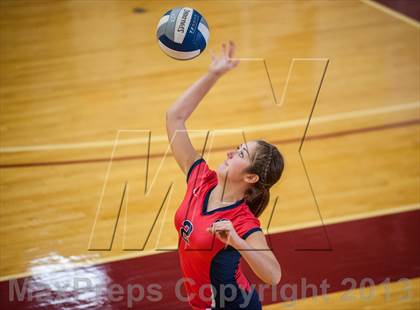 Thumbnail 3 in Central Catholic vs Greely (2013 Volleyhall Classic) photogallery.