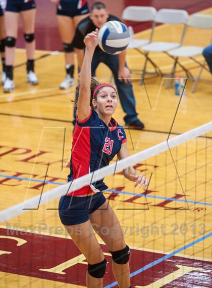 Thumbnail 3 in Central Catholic vs Greely (2013 Volleyhall Classic) photogallery.