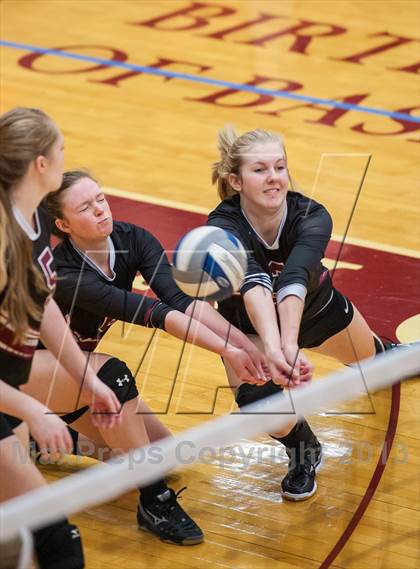 Thumbnail 2 in Central Catholic vs Greely (2013 Volleyhall Classic) photogallery.