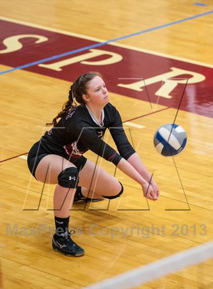 Thumbnail 1 in Central Catholic vs Greely (2013 Volleyhall Classic) photogallery.