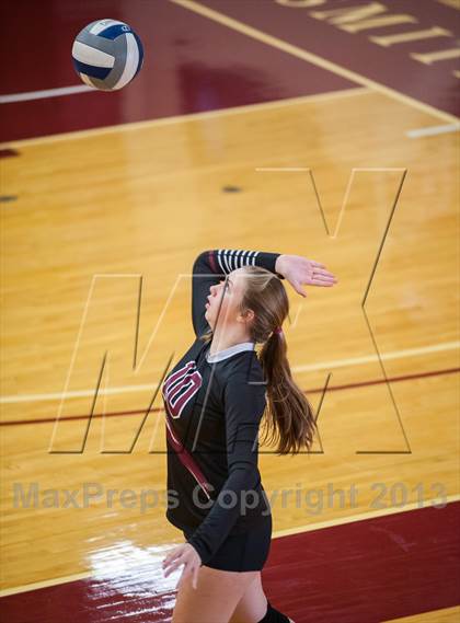 Thumbnail 1 in Central Catholic vs Greely (2013 Volleyhall Classic) photogallery.
