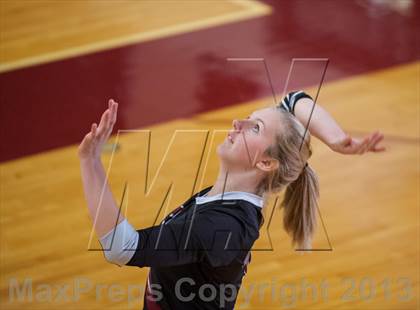 Thumbnail 2 in Central Catholic vs Greely (2013 Volleyhall Classic) photogallery.