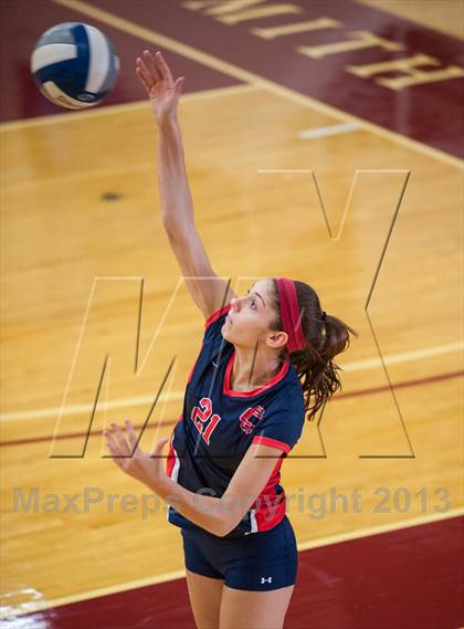 Thumbnail 2 in Central Catholic vs Greely (2013 Volleyhall Classic) photogallery.