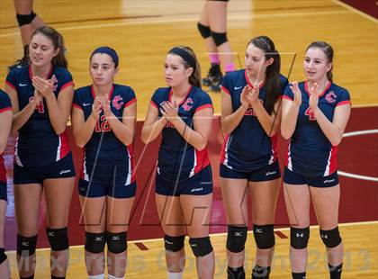 Thumbnail 2 in Central Catholic vs Greely (2013 Volleyhall Classic) photogallery.