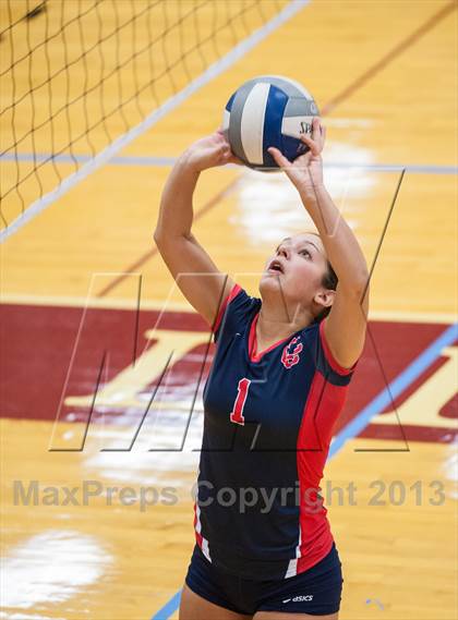 Thumbnail 3 in Central Catholic vs Greely (2013 Volleyhall Classic) photogallery.
