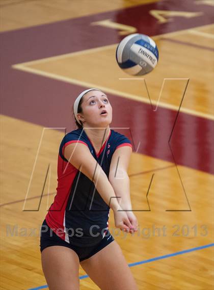 Thumbnail 3 in Central Catholic vs Greely (2013 Volleyhall Classic) photogallery.