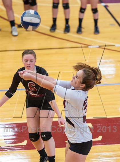 Thumbnail 1 in Central Catholic vs Greely (2013 Volleyhall Classic) photogallery.