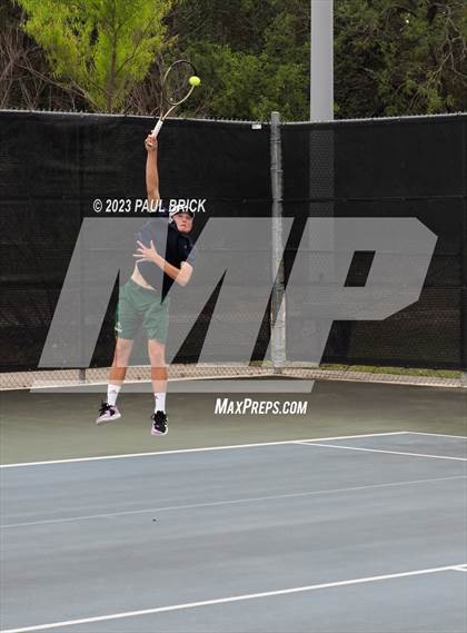 Thumbnail 1 in UIL 5A Girls Tennis Mixed Doubles Semifinal photogallery.