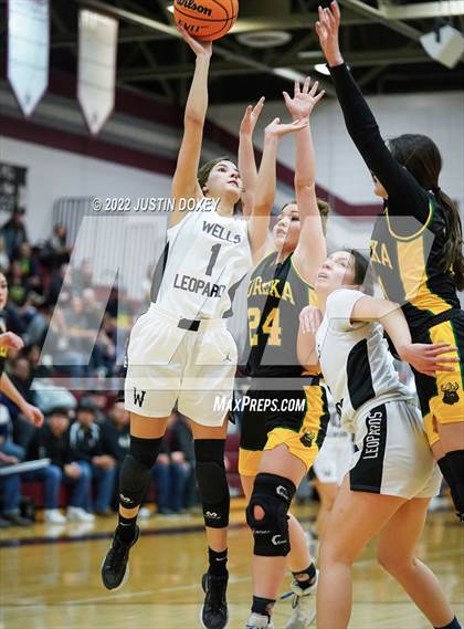 Thumbnail 2 in Wells vs. Eureka (NIAA 1A East Girls Championship) photogallery.