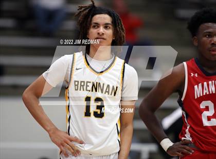 Thumbnail 3 in Brennan vs. Manvel (McDonald's Texas Invitational) photogallery.