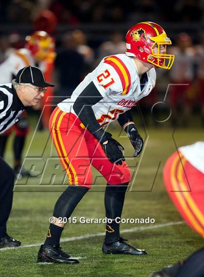 Thumbnail 3 in Central Catholic vs. Oakdale (CIF SJS D3 Final) photogallery.