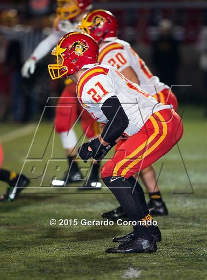 Thumbnail 3 in Central Catholic vs. Oakdale (CIF SJS D3 Final) photogallery.