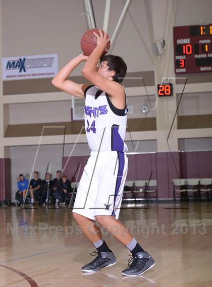 Thumbnail 3 in Shadow Hills vs. Desert Chapel (MaxPreps Holiday Classic) photogallery.