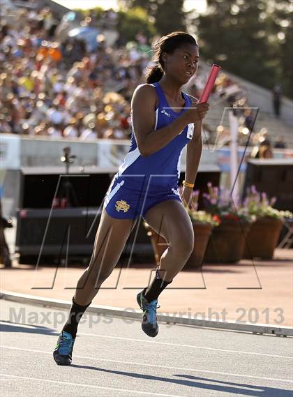 Thumbnail 3 in CIF State Track & Field Championships (4x100 Relay) photogallery.