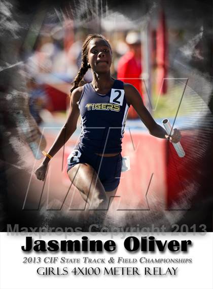 Thumbnail 2 in CIF State Track & Field Championships (4x100 Relay) photogallery.