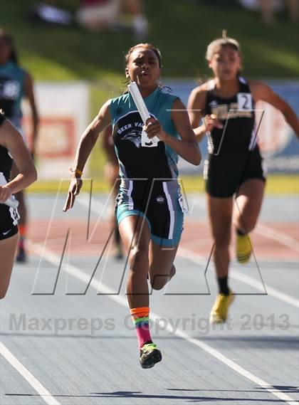 Thumbnail 1 in CIF State Track & Field Championships (4x100 Relay) photogallery.