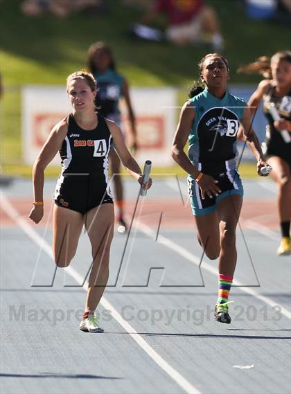 Thumbnail 2 in CIF State Track & Field Championships (4x100 Relay) photogallery.