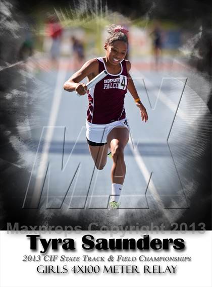 Thumbnail 2 in CIF State Track & Field Championships (4x100 Relay) photogallery.