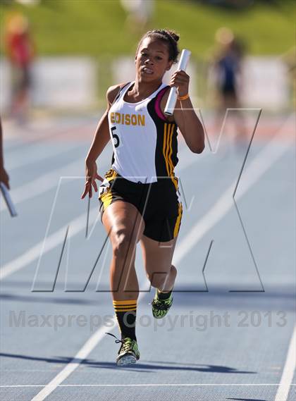 Thumbnail 3 in CIF State Track & Field Championships (4x100 Relay) photogallery.